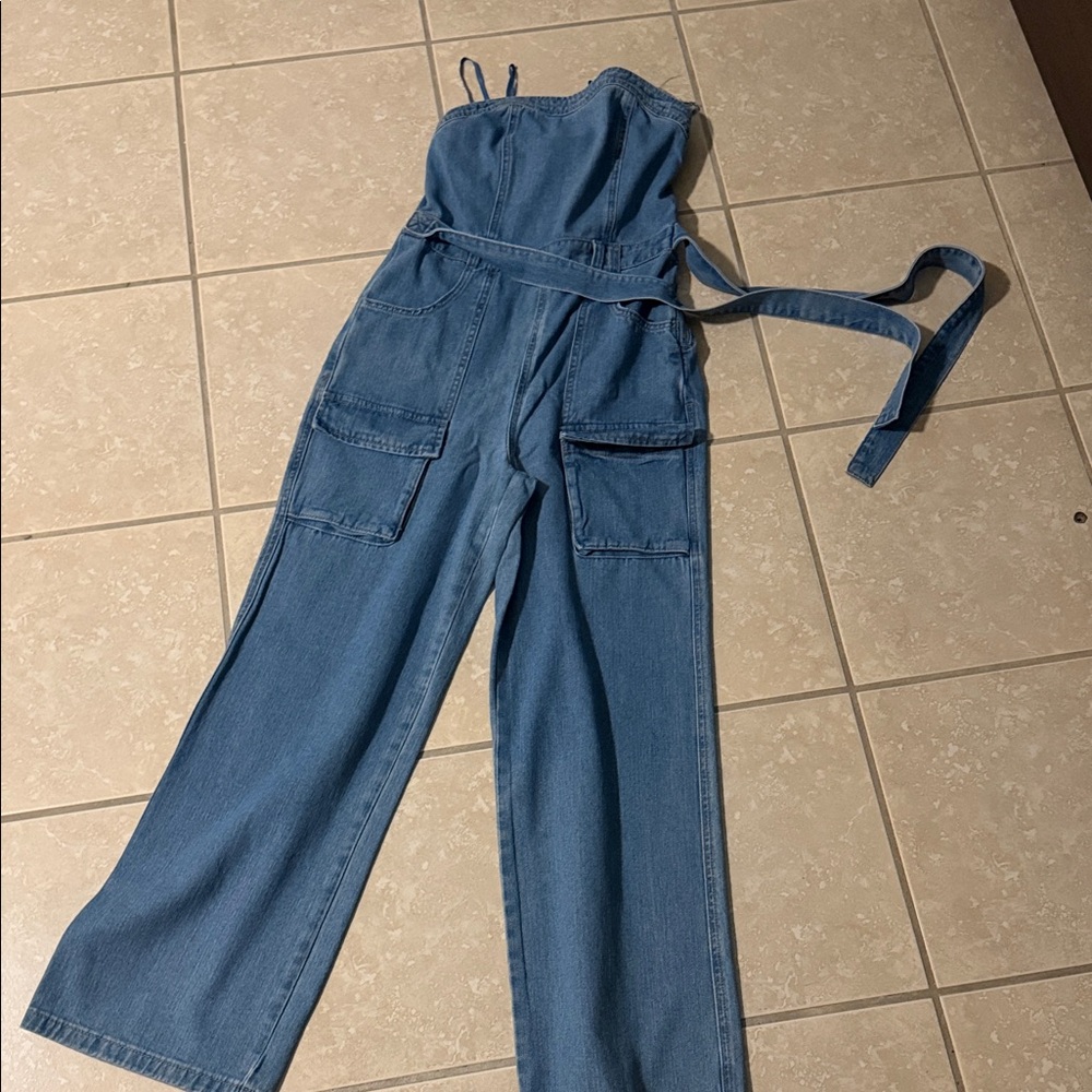 Sincerely Jules Blue Denim Jumpsuit